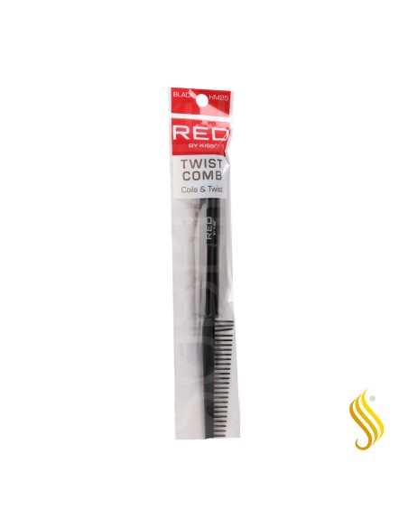 Red Kiss Twist Comb Black Peine